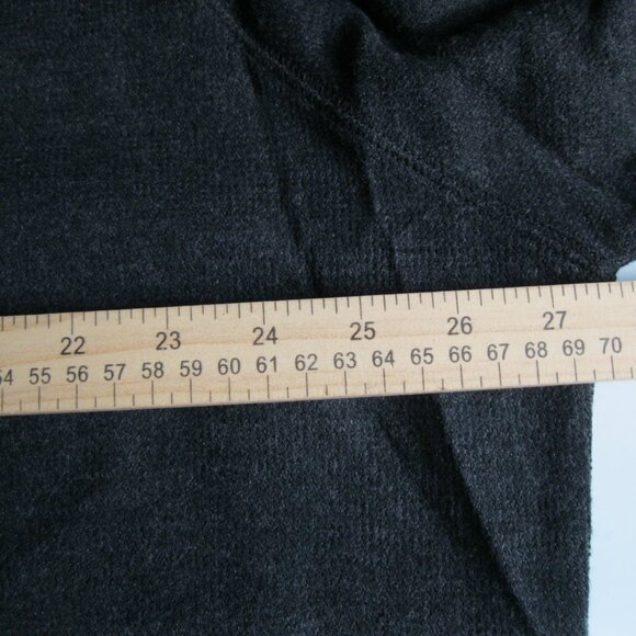 NWT* Banana Republic Men’s Waffle Crew pullover Sweatshirt L Charcoal (0607) - Picture 14 of 15